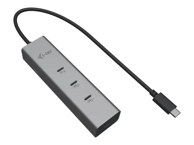 i-tec Hub - metal, 8K video, 85W - 1 x USB-C 3.2 Gen 1 + 1 x USB-C 3.2 Gen 1 (Spannungsversorgung)