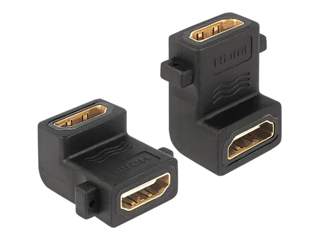 Delock - HDMI Kupplung - HDMI weiblich zu HDMI weiblich - 90° Stecker