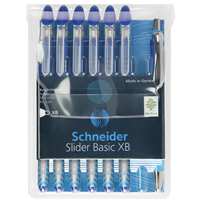 Schneider Kugelschreiber Slider XB 50-151277 blau 6 St./Pack. Schneider Kugelschreiber Slider XB 50-151277 blau 6 St./Pack.