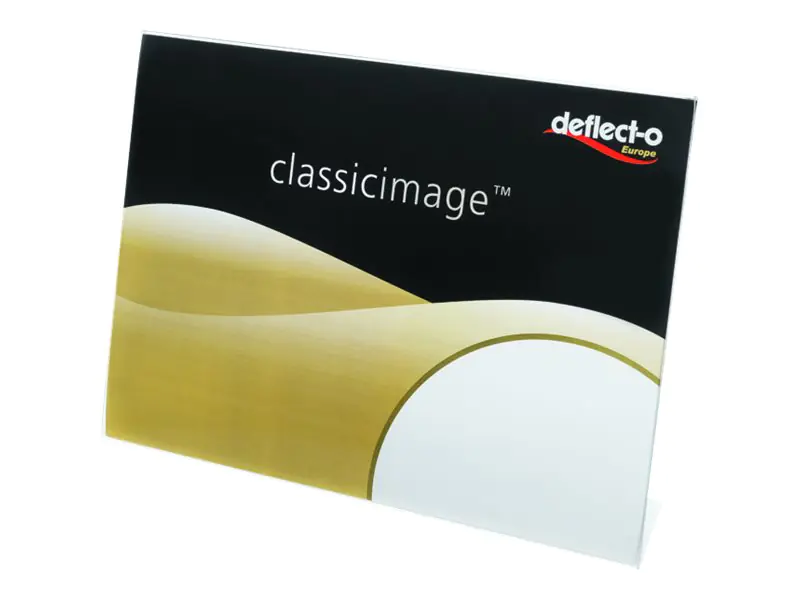 Deflecto Tischaufsteller Classic Image 47301 schräg A4 quer tr