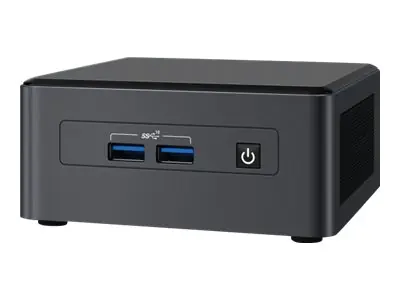 Intel Next Unit of Computing Kit 11 Pro Kit - NUC11TNHi3 - Barebone - Mini-PC - 1 x Core i3 1115G4 / 3 GHz - RAM 0 GB - UHD Graphics - 1GbE, 2.5GbE - WLAN: 802.11a/b/g/n/ac/ax, Bluetooth 5.1