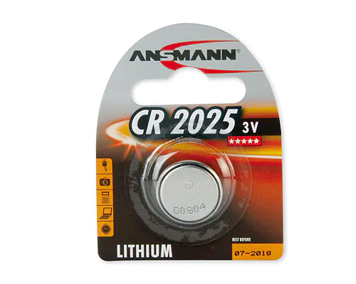 Ansmann Knopfbatterie CR2025 3V 1er Blister Lithium 5020142