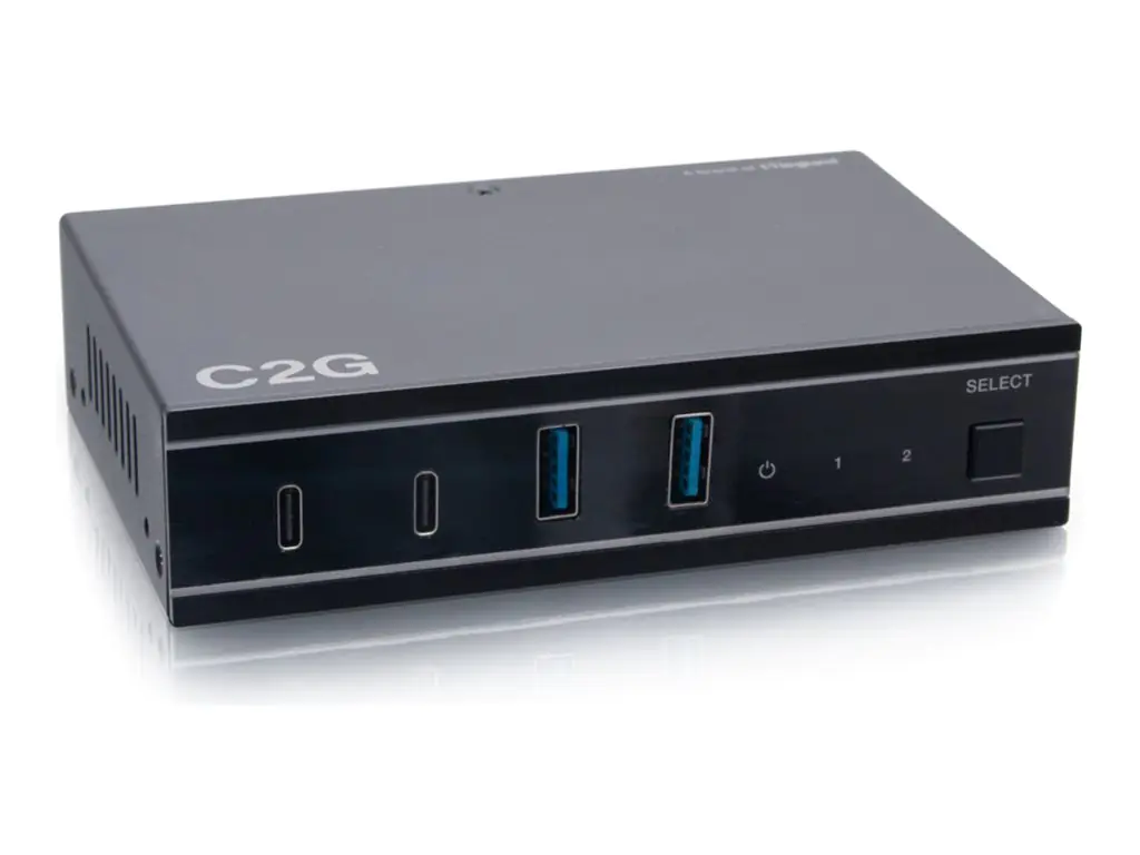 C2G 2x4 USB-C Switch with 2 USB-C Inputs to 2 USB-C and 2 USB-A Device Ports - USB 3.2 GEN 1 (5GBPS) C2G54263