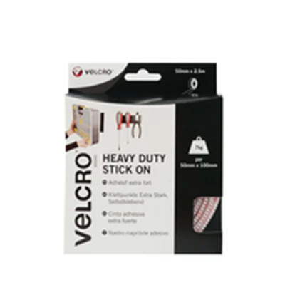 Velcro Heavy Duty Stick On - Selbstklebendes Klettband - 5 cm x 2.5 m - weiß Velcro Heavy Duty Stick On - Selbstklebendes Klettband - 5 cm x 2.5 m - weiß