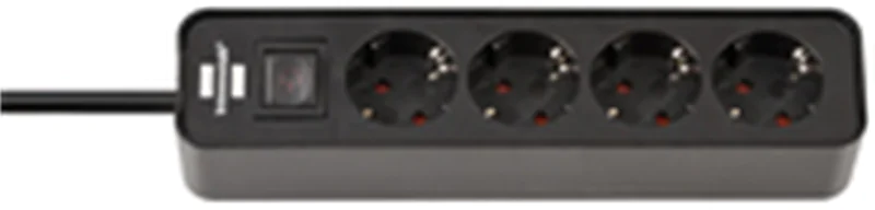 Brennenstuhl 1153240000, 1,5 m, Drinnen, Typ F, Type F (CEE 7/4), IP20, Schwarz
