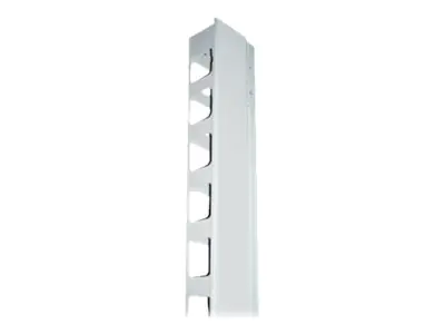 Intellinet 19" Wall Mount Rails, 12U, Black, 2-pack - Kabelführungsplatte für Schaltschrank - Grau, RAL 7035 - 42HE - 48.3 cm (19") 712453