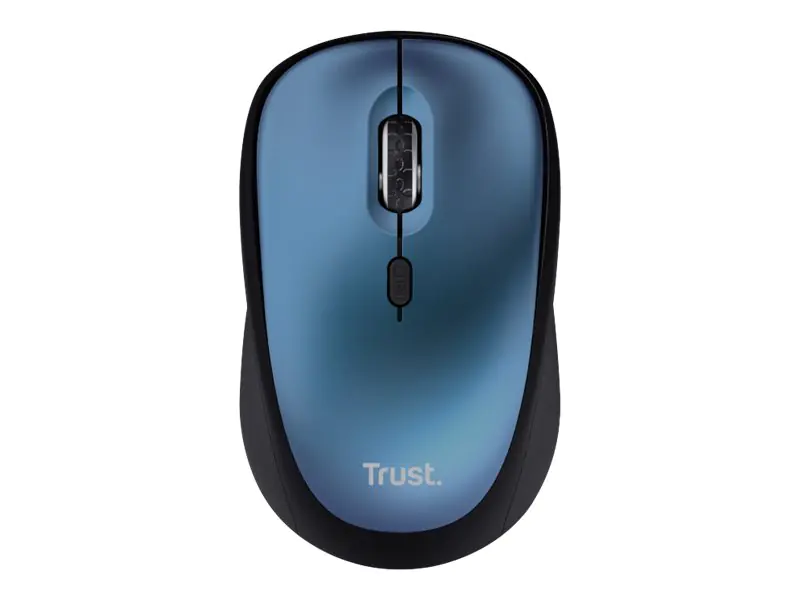 Trust Yvi+ - Maus - leise - Für Rechtshänder - optisch - 4 Tasten - kabellos - 2.4 GHz - kabelloser Empfänger (USB) 24551
