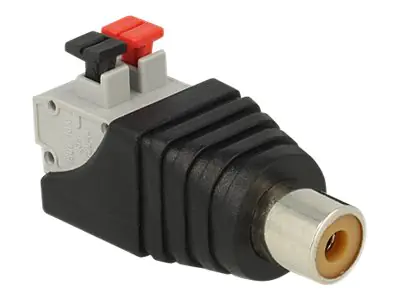 Delock - Audio-Adapter - 2-polige Klemmleiste weiblich zu RCA weiblich