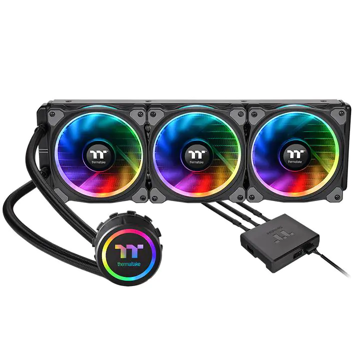 Thermaltake Floe Riing RGB 360 TT Premium Edition - Flüssigkühlsystem für CPU im Waterblock-Design - (für: LGA1156, AM2, AM2+, LGA1366, AM3, LGA1155, AM3+, LGA2011, FM1, FM2, LGA1150, LGA2011-3, LGA1151, AM4, LGA2066, LGA1200) - Kupfer - 120 mm