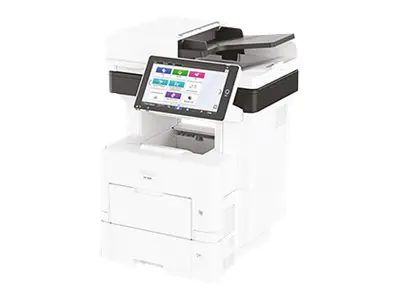 Ricoh IM 550F - Multifunktionsdrucker - s/w - Laser - A4 (210 x 297 mm) (Original) - A4 (Medien) - bis zu 55 Seiten/Min. (Kopieren) - bis zu 55 Seiten/Min. (Drucken) - 600 Blatt - 33.6 Kbps - USB 2.0, Gigabit LAN, Bluetooth, USB 2.0-Host, Wi-Fi(ac)