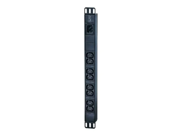 APC Easy Basic Rack PDU EPDU1016B - Stromverteilungseinheit (Rack - einbaufähig) - Wechselstrom 200/208/230 V - 3680 VA - Eingabe, Eingang IEC 60320 C20 - Ausgangsanschlüsse: 8 (power IEC 60320 C13) - 1U - 2.5 m Schnur - Schwarz - für P/N: AR106V, SCL400R