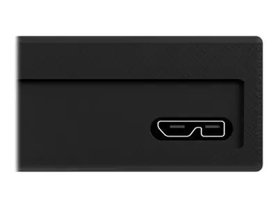 RaidSonic ICY BOX IB-256WP - Speichergehäuse mit Datenanzeige, Kabel-Schutzschalter - 2.5" (6.4 cm) - SATA 6Gb/s - USB 3.0 - Schwarz