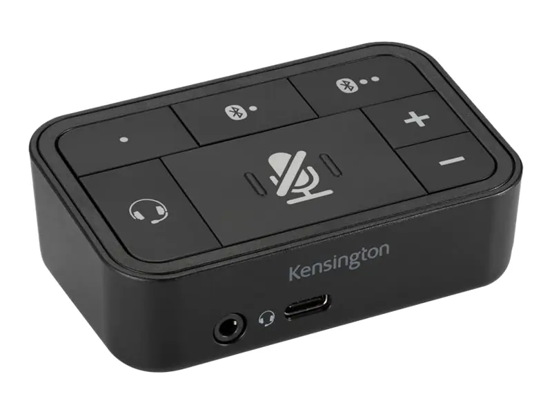 Kensington Universal 3-in-1 Pro Audio Headset Switch - Headset-Umschalter für Headset - Pantone Schwarz C