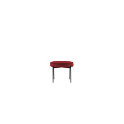 PAPERFLOW Hocker GAIA rund Samtbezug rot 74600749 GBRV.01.18