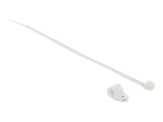 Delock Kabelbinder-Kit - 25 cm - weiß