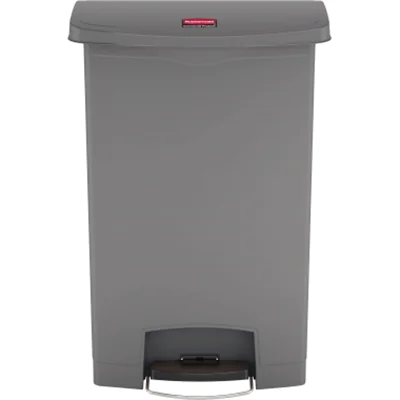 Rubbermaid Tretabfalleimer Slim Jim 1883606 Kunststoff 90l grau Rubbermaid Tretabfalleimer Slim Jim 1883606 Kunststoff 90l grau