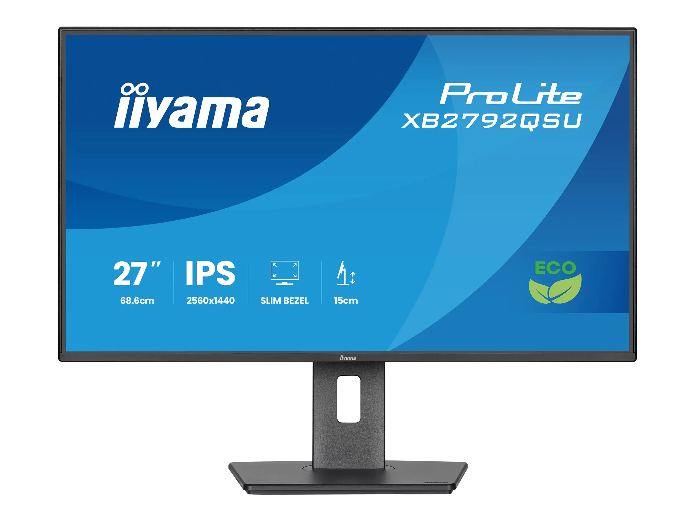 Iiyama ProLite XB2792QSU-B1 - LED-Monitor - 27" 2560 x 1440 QHD @ 120 Hz IPS 350 cd/m XB2792QSU-B1