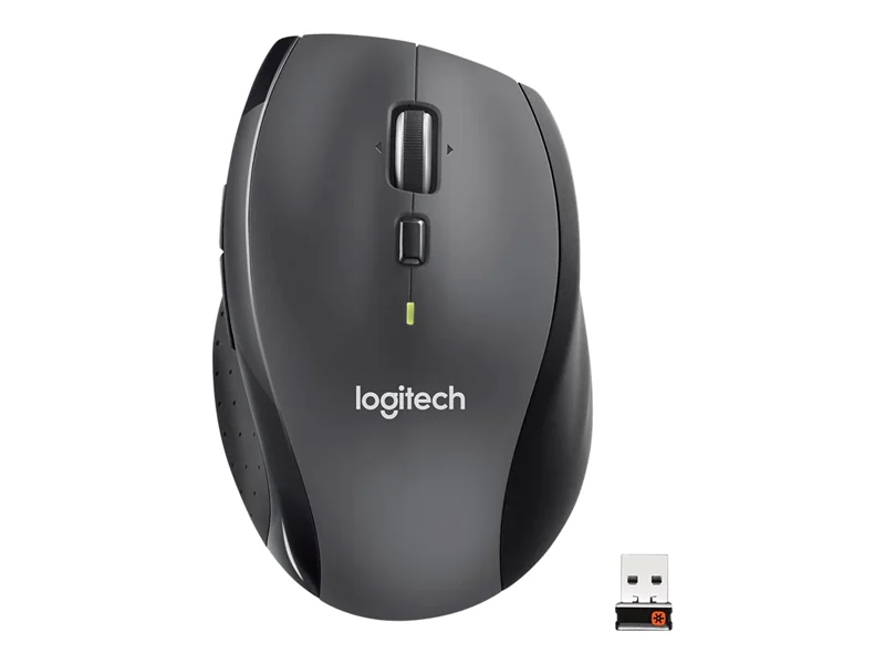 Logitech Marathon M705 - Maus - Für Rechtshänder - Laser - kabellos - 2.4 GHz - kabelloser Empfänger (USB) Logitech Marathon M705 - Maus - Für Rechtshänder - Laser - kabellos - 2.4 GHz - kabelloser Empfänger (USB)