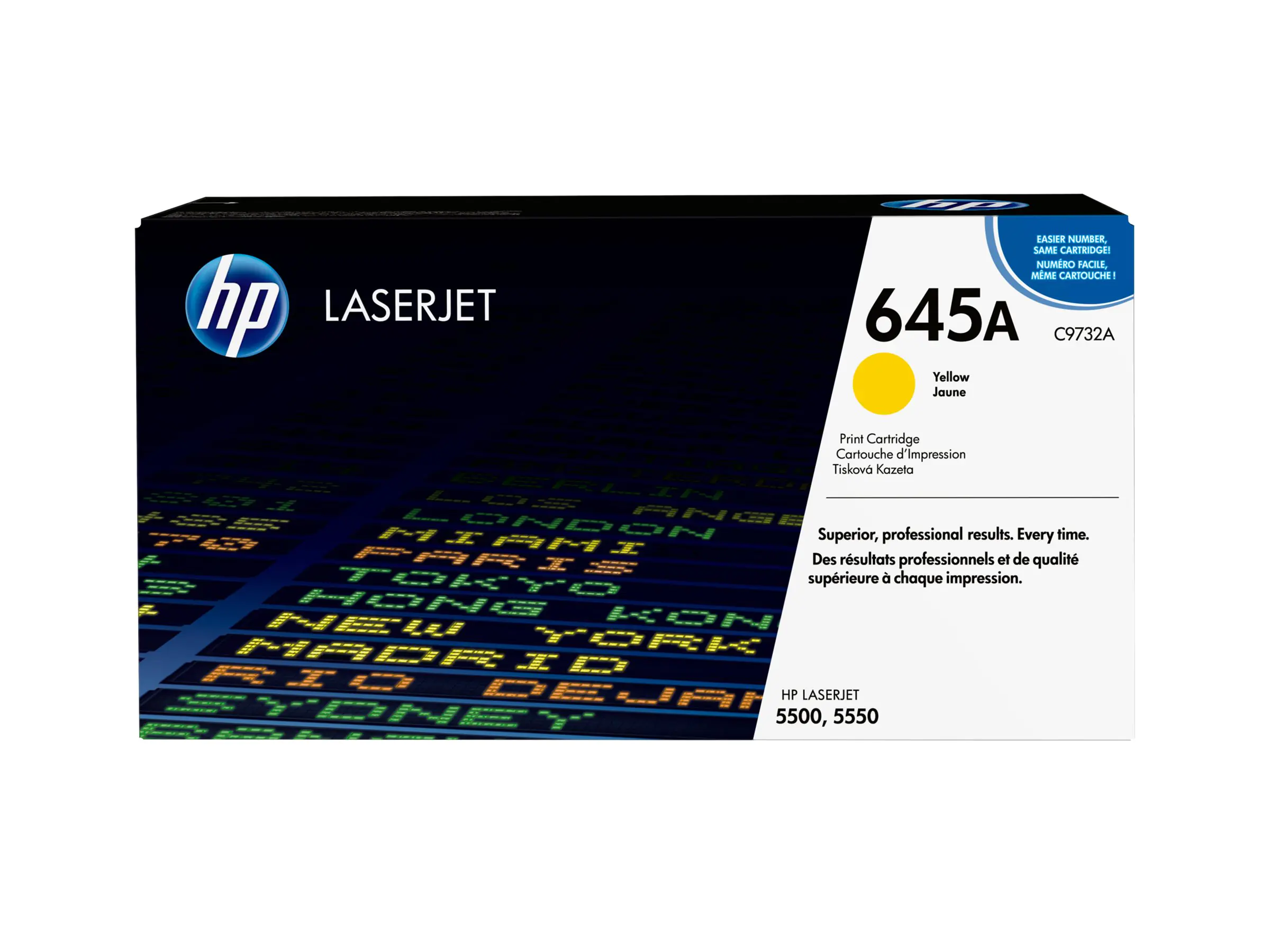 HP 645A - Gelb - original - LaserJet - Tonerpatrone (C9732A) - für Color LaserJet 5500, 5550