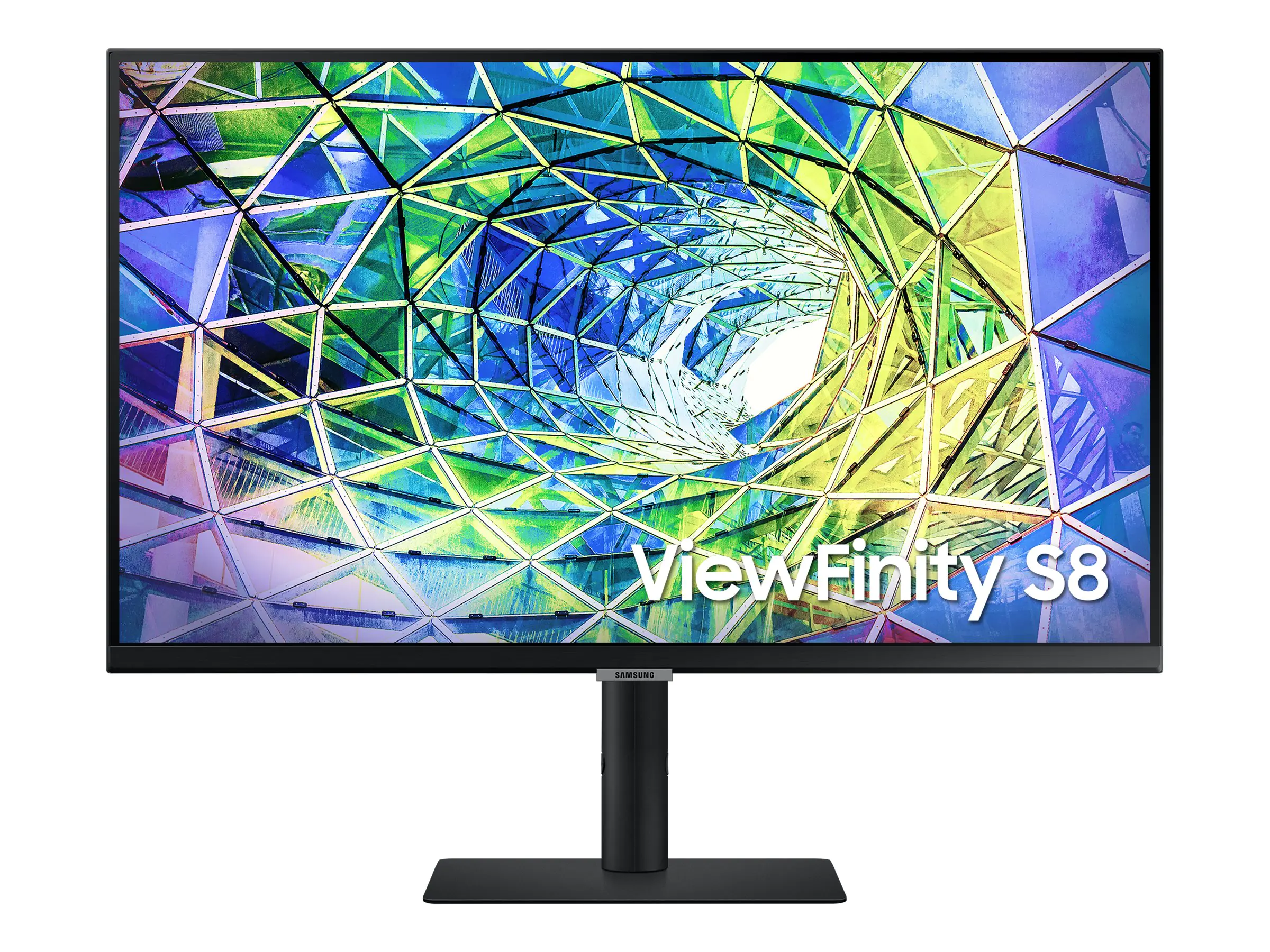 Samsung ViewFinity S8 S27A800UNP - S80UA Series - LED-Monitor - 68 cm (27") - 3840 x 2160 4K @ 60 Hz - IPS - 300 cd/m² - 1000:1 - HDR10 - 5 ms - HDMI, DisplayPort, USB-C - Schwarz