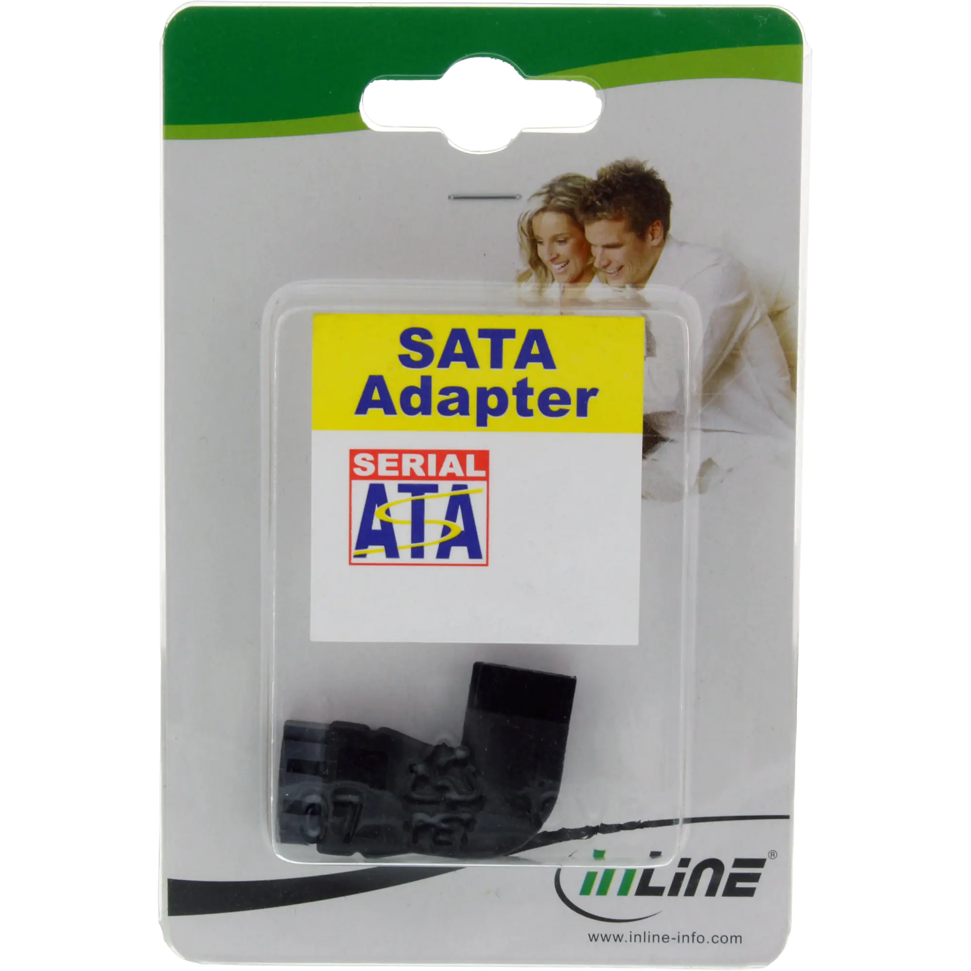 InLine - SATA-Adapter - SATA zu SATA - rechts-gewinkelter Stecker