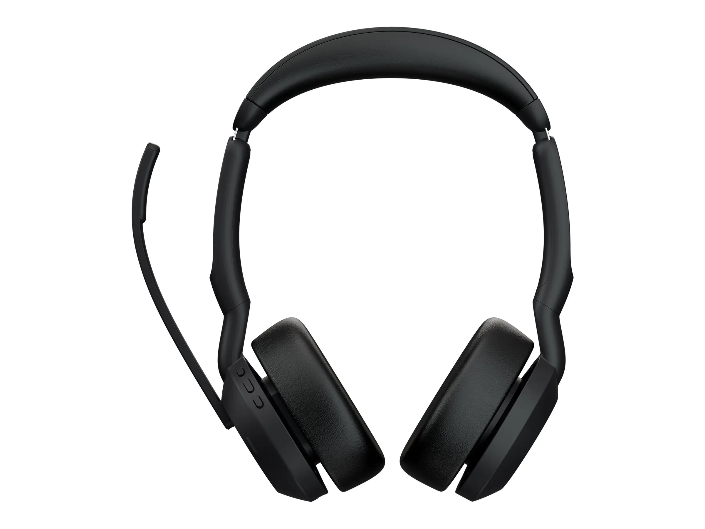 Jabra Evolve2 55 MS Stereo - Headset - On-Ear - Bluetooth - kabellos - aktive Rauschunterdrückung - USB-C - Schwarz - Zoom Certified, Cisco Webex Certified, Alcatel-Lucent-zertifiziert, Avaya Certified, Unify Certified, MFi Certified, Google Meet Cer
