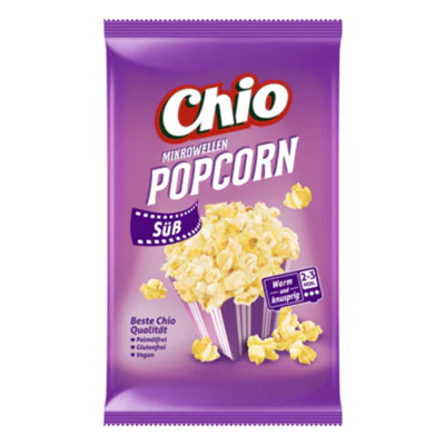 Chio Mikrowellen Popcorn süß 100 g/Pack. Chio Mikrowellen Popcorn süß 100 g/Pack.