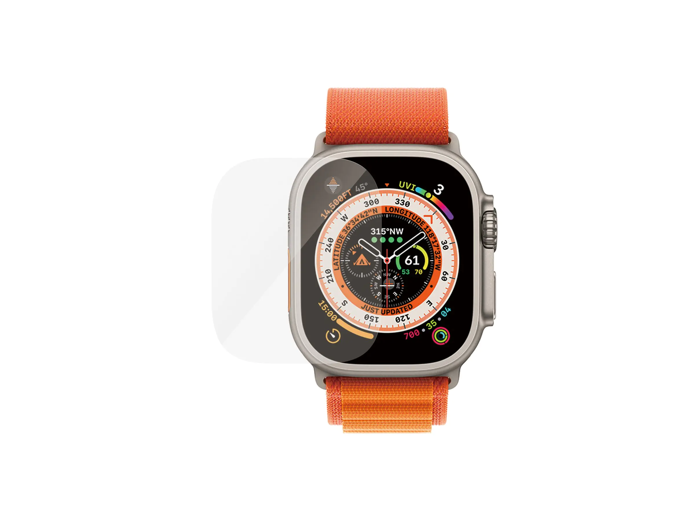 PanzerGlass - Bildschirmschutz für Smartwatch - Glas - für Apple Watch Ultra (49 mm)