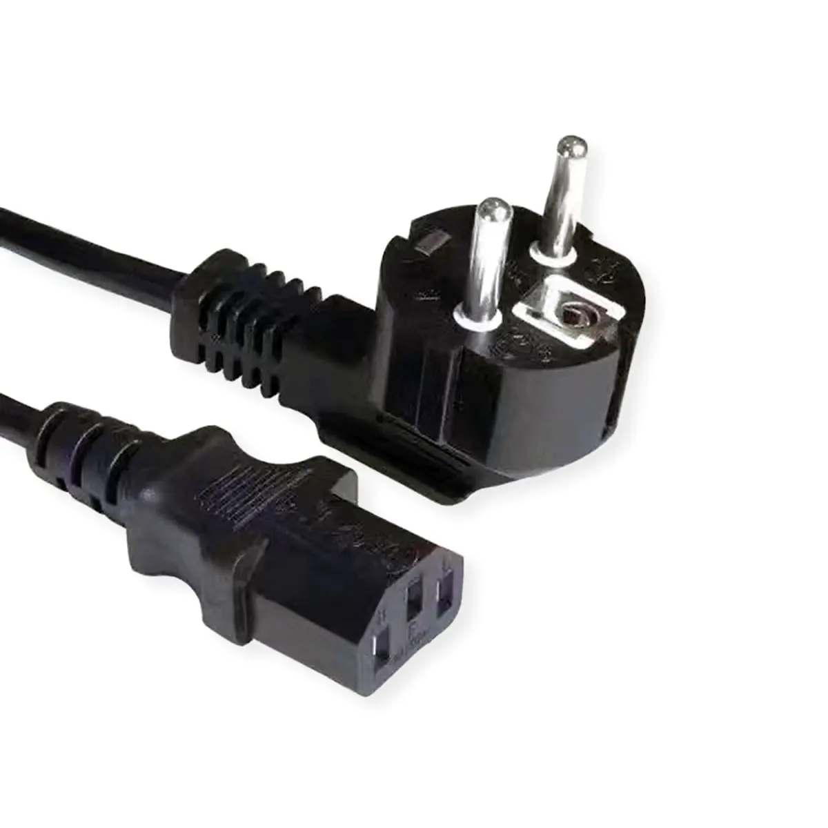 VALUE Netzkabel CEE7/7 gewinkelt+ IEC-C13gerade 3x1.5mm2 3m - Strom/Netzteil - 3 m