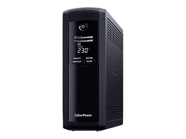 CyberPower Value Pro VP1600ELCD - USV - Wechselstrom 230 V - 960 Watt - 1600 VA - 1-phasig - 9 Ah - RS-232, USB - Ausgangsanschlüsse: 4 - Schwarz