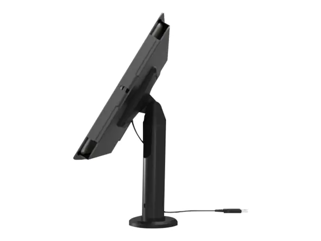 Compulocks iPad Pro 12.9" (3 - 6th Gen) Space Enclosure Tilting Stand 8" - Befestigungskit (Gehäuse, pole stand) - für Tablett - verriegelbar - hochwertiges Aluminium - Schwarz - Bildschirmgröße: 32.8 cm (12.9") - für Apple 12.9-inch iPad Pro (3. Gen