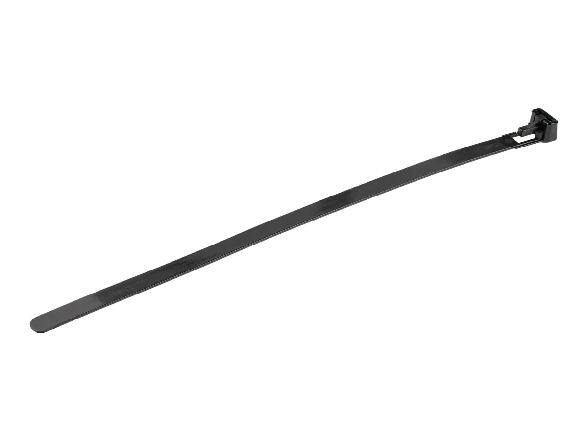 StarTech 20cm(8") Reusable Cable Ties, 7mm(1/4") wide, 50mm(1-7/8") Bundle Dia. 22kg(50lb) Tensile Strength, Releasable Nylon Ties, Indoor/Outdoor, 94V-2/UL Listed, 100 Pack, Black - Nylon 66 Plastic - TAA (CBMZTRB8BK) - Kabelbinder - 20 cm - Schwarz - TA StarTech 20cm(8") Reusable Cable Ties, 7mm(1/4") wide, 50mm(1-7/8") Bundle Dia. 22kg(50lb) Tensile Strength, Releasable Nylon Ties, Indoor/Outdoor, 94V-2/UL Listed, 100 Pack, Black - Nylon 66 Plastic - TAA (CBMZTRB8BK) - Kabelbinder - 20 cm - Schwarz - TA