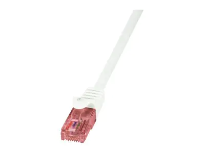 LogiLink PrimeLine - Patch-Kabel - RJ-45 (M) zu RJ-45 (M) - 1 m - UTP - CAT 6 - halogenfrei - weiß