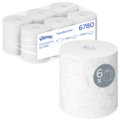 Kleenex Rollenhandtuch Ultra 6780 2lagig 150m AIRFLEX ws 6 St./Pack. Kleenex Rollenhandtuch Ultra 6780 2lagig 150m AIRFLEX ws 6 St./Pack.