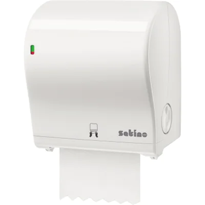 Satino Handtuchspender AutoCut Midi Satino Toilettenpapier prestige 317950, 317830, 317820, comfort 317940 31,5 x 32,5 x 21,7 cm (B x H x T) Kunststoff weiß Satino Handtuchspender AutoCut Midi Satino Toilettenpapier prestige 317950, 317830, 317820, comfort 317940 31,5 x 32,5 x 21,7 cm (B x H x T) Kunststoff weiß