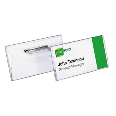 DURABLE Namensschild 800119 40x75mm Kunststoff tr 100 St./Pack. DURABLE Namensschild 800119 40x75mm Kunststoff tr 100 St./Pack.