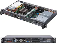 Supermicro SuperServer 5019D-FN8TP - Server - Rack-Montage - 1U - 1 x Xeon D-2146NT - RAM 0 GB - keine HDD - AST2500 - 1GbE, 10GbE - kein Betriebssystem - Monitor: keiner - Schwarz