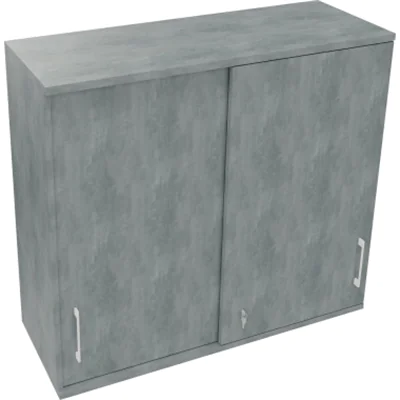 Aufsatz Schiebetürenschrank 3OH B1200xT442xH1088mm Beton hell Aufsatz Schiebetürenschrank 3OH B1200xT442xH1088mm Beton hell