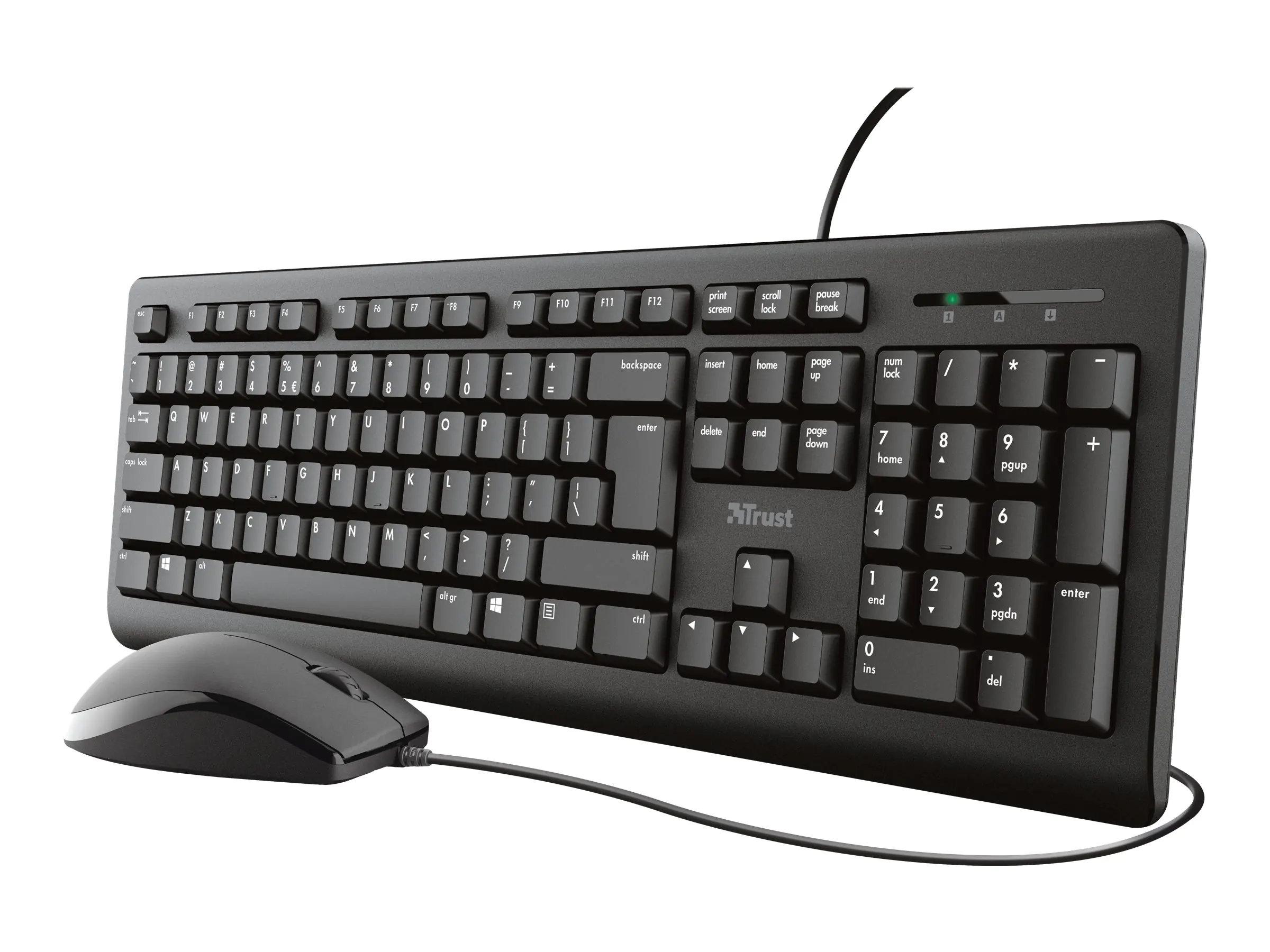 Trust Primo - Tastatur-und-Maus-Set - USB - QWERTZ - Deutsch