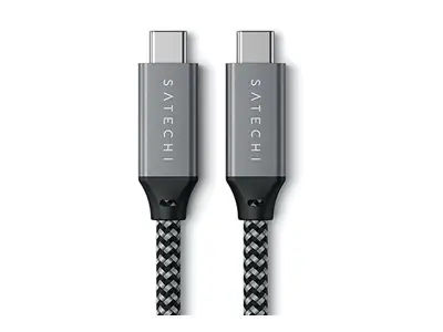 Satechi ST-U4C25M - 0,25 m - USB C - USB C - USB4 Gen 3x2 - 40 Gbit/s - Schwarz - Grau