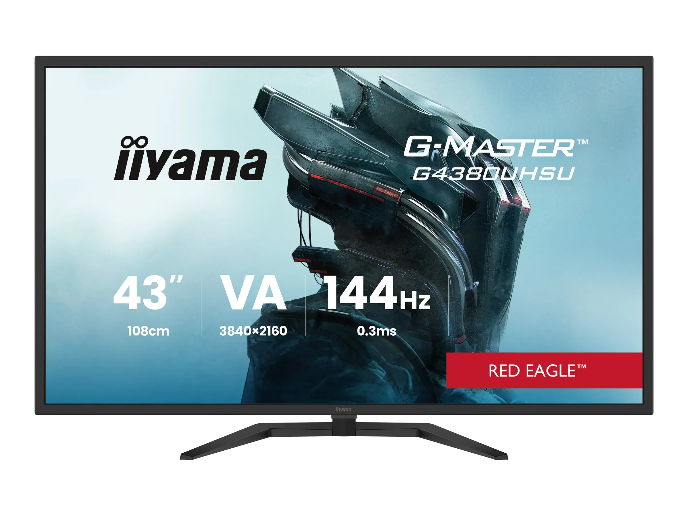Iiyama G-Master G4380UHSU-B2 Red Eagle schwarz 4K UHD VA