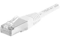 Dexlan - Patch-Kabel - RJ-45 (M) zu RJ-45 (M) - 50 cm - Foiled Unshielded Twisted Pair (F/UTP) - CAT 6a - verseilt - weiß