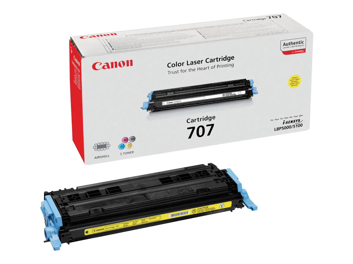 Canon 707Y - Gelb - original - Tonerpatrone 9421A004