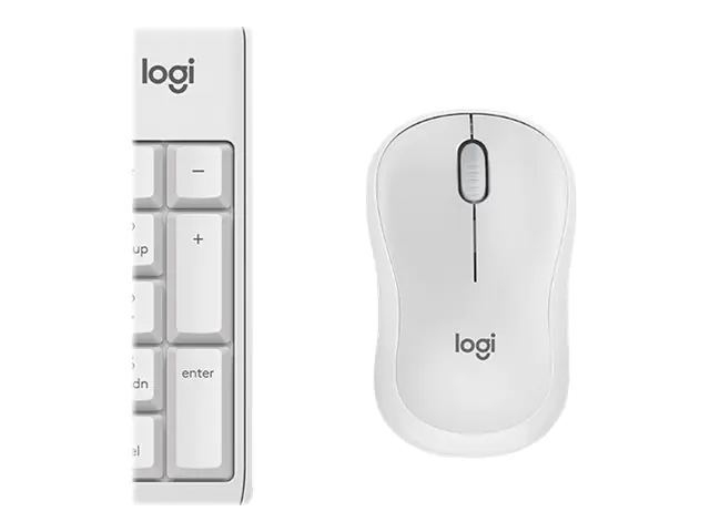 Logitech MK295 Silent - Tastatur-und-Maus-Set - kabellos - 2.4 GHz - Hebräisch - Off White