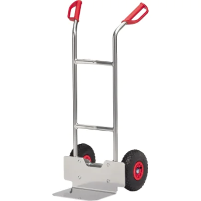 Fetra Sackkarre 57 x 115 cm (B x H) 150kg Aluminium silber/rot/schwarz Fetra Sackkarre 57 x 115 cm (B x H) 150kg Aluminium silber/rot/schwarz