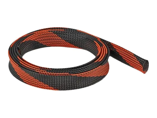 Delock Geflechtschlauch - dehnbar - 2 m - Schwarz