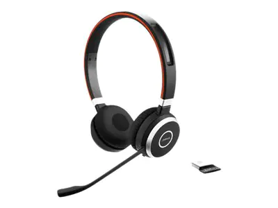 Jabra Evolve 65 SE UC Stereo - Headset - On-Ear - Bluetooth - kabellos - USB - optimiert für UC - für Jabra Evolve; LINK 380a MS