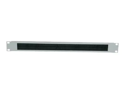 Intellinet 19" Kabeldurchführung, 2 HE, mit Bürstenleiste, grau - Rack-Blende mit Bürste für Kabeldurchführung - Grau, RAL 7035 - 2U - 48.3 cm (19")