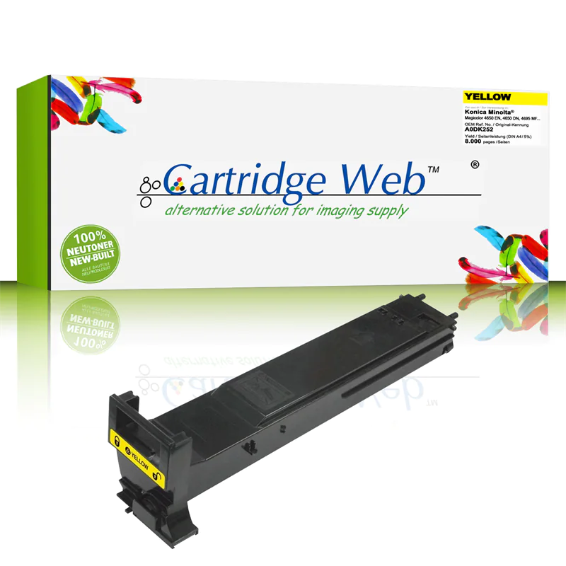 CartridgeWeb Toner kompatibel zu Konica Minolta A0DK252 gelb 8.000 Seiten 1 Stück