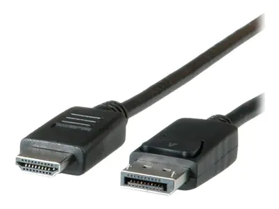 Roline - Adapterkabel - DisplayPort männlich zu HDMI männlich - 3 m - abgeschirmt - Schwarz Roline - Adapterkabel - DisplayPort männlich zu HDMI männlich - 3 m - abgeschirmt - Schwarz